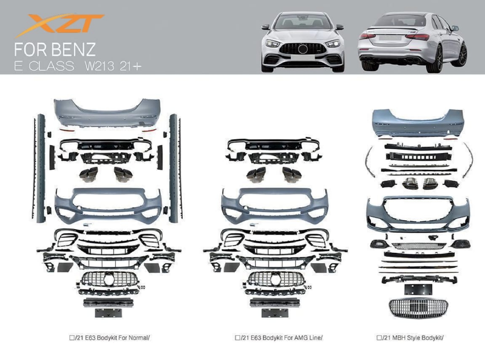 BENZ E CLASS W213 21+ BODYKIT