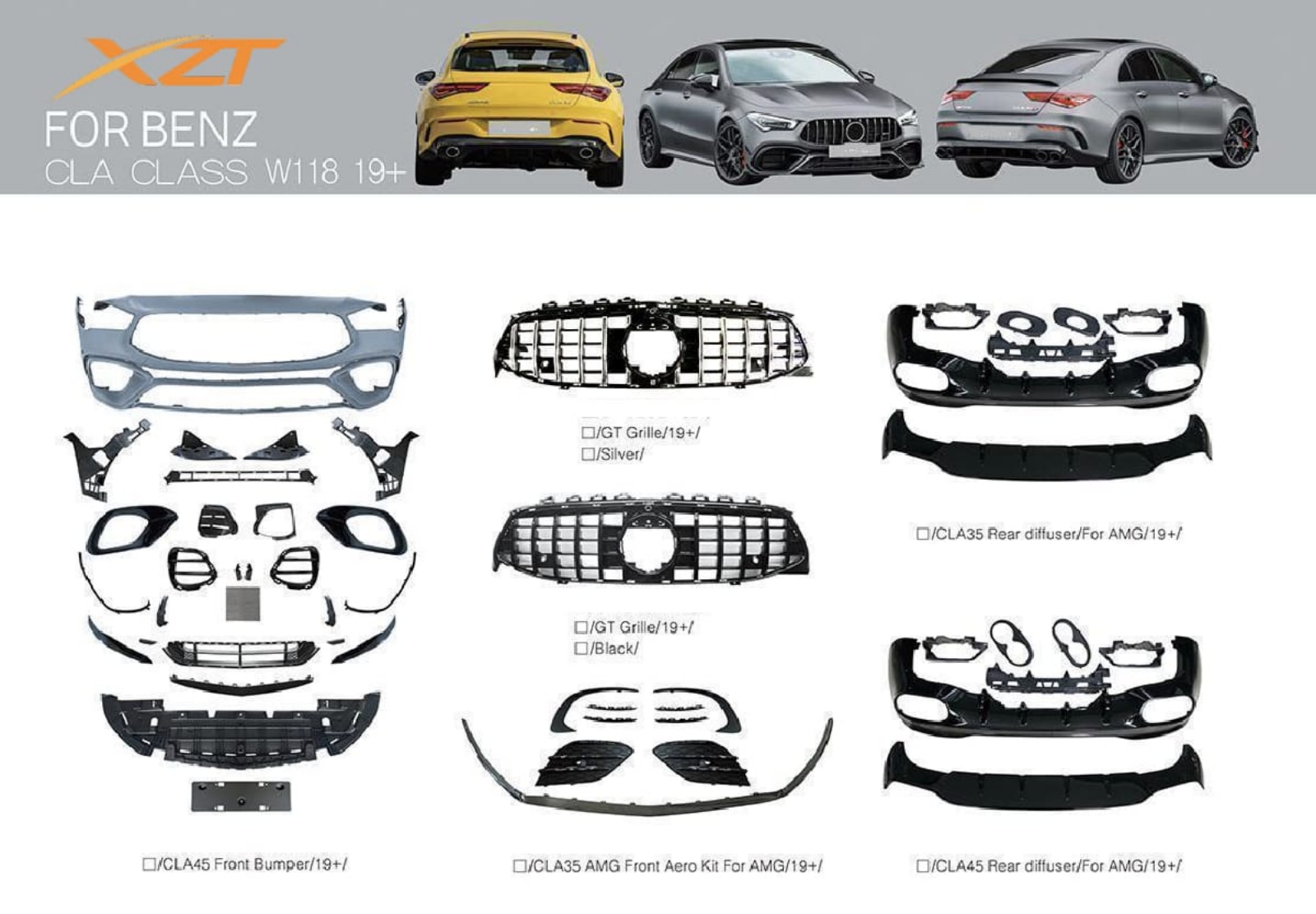 BENZ CLA CLASS W118 19+ BODYKIT