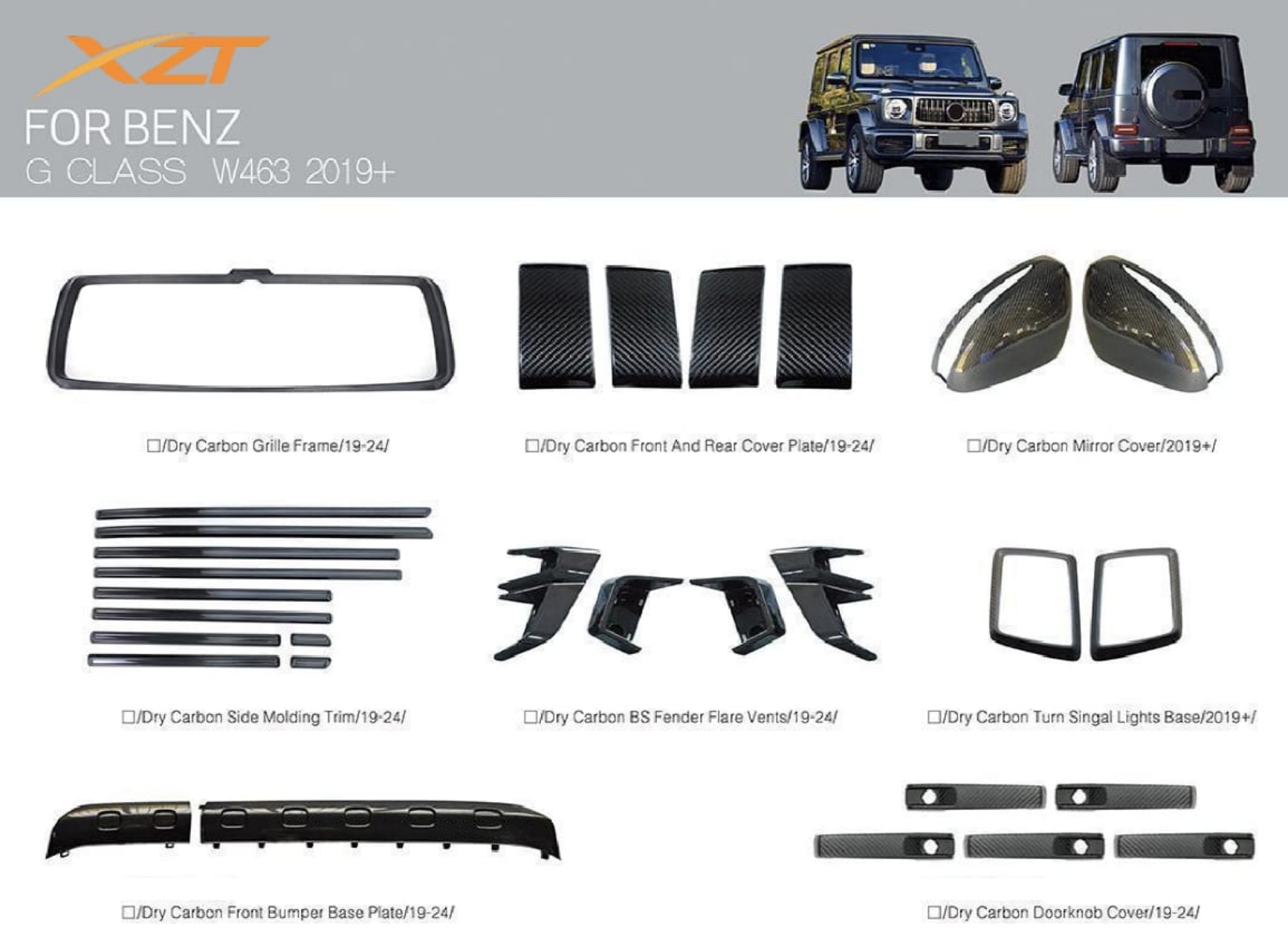 BENZ G CLASS W463 2019+ BODYKIT