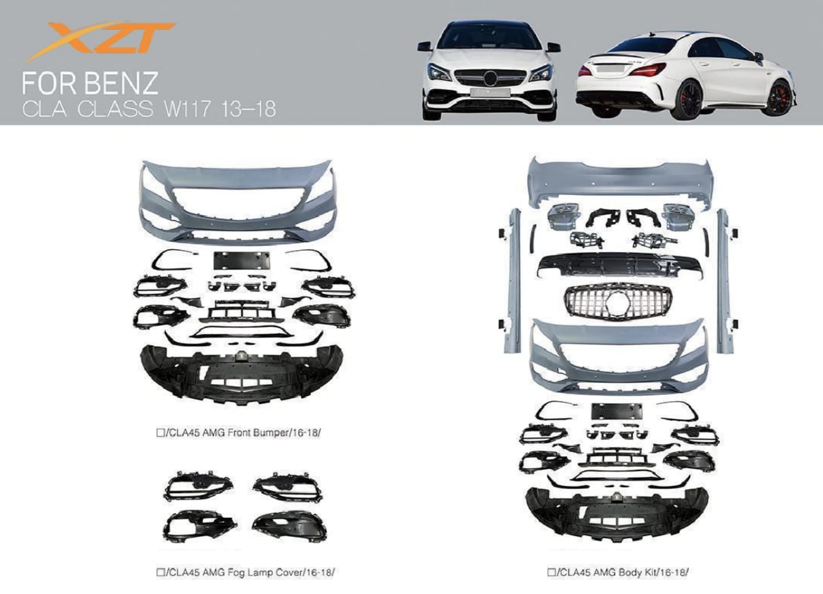 BENZ CLA CLASS W117 13-18 BODYKIT