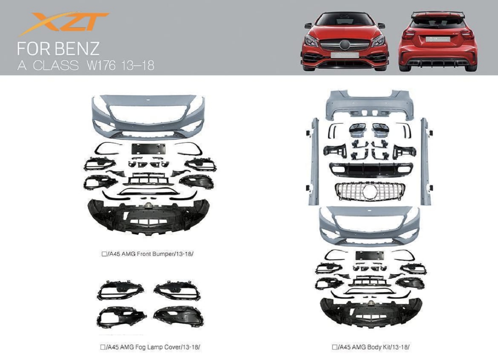 BENZ A CLASS W176 13-18 BODYKIT