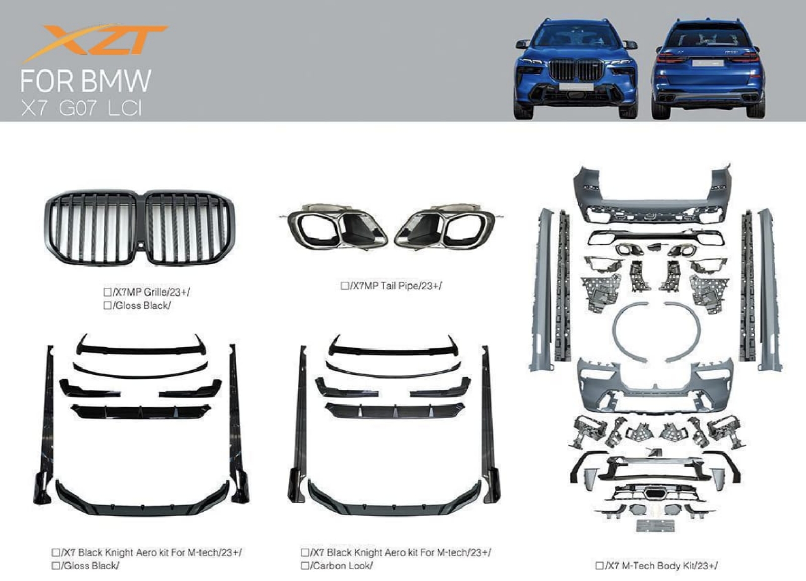 BMW X7 G07 LCI BODYKIT