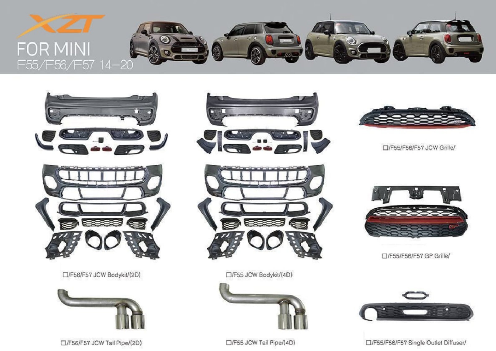 Mini cooper S JCW bodykit