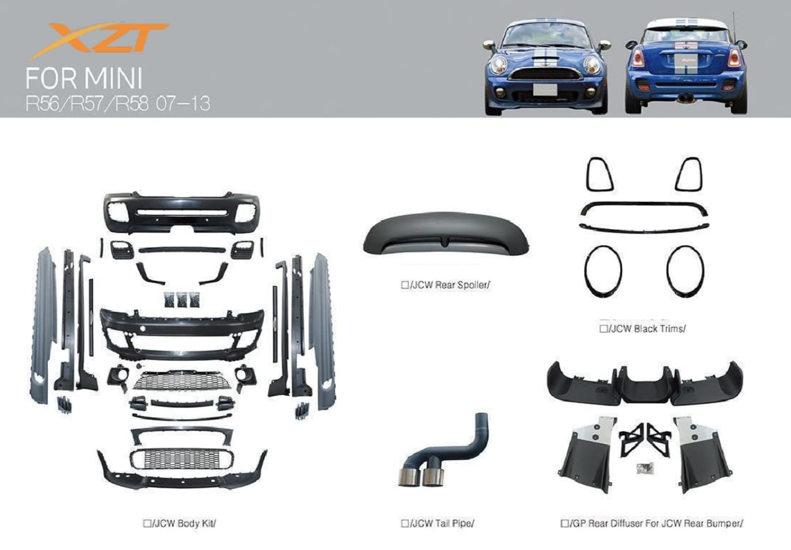 Mini cooper S JCW bodykit
