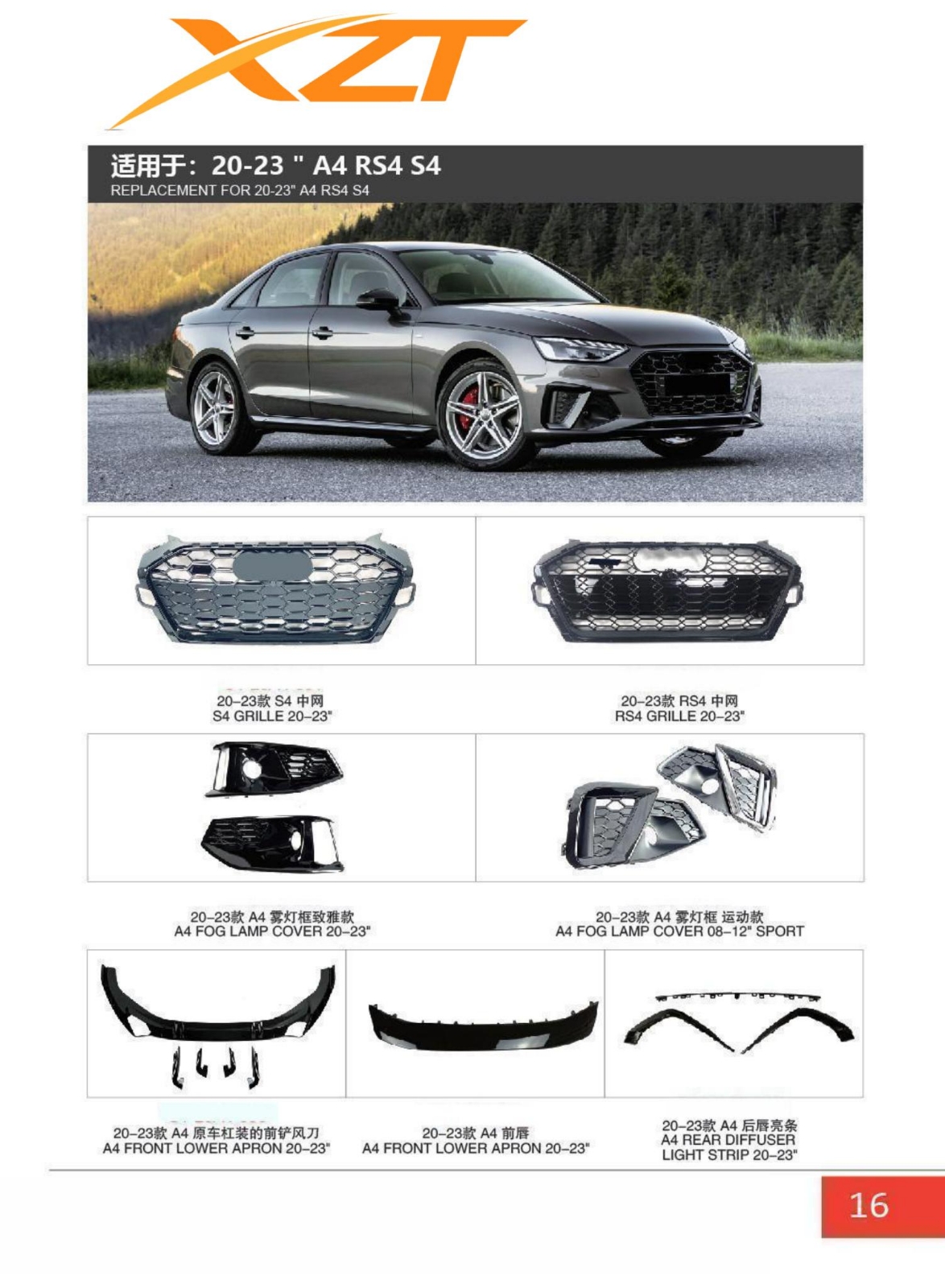 Audi A4/RS4/S4 20-23 BODYKIT