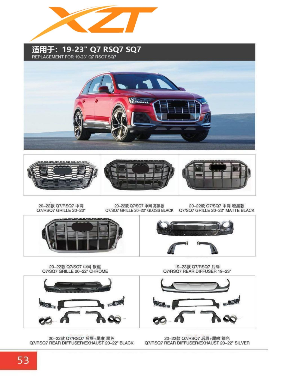 Audi Q7 RSQ7 SQ7 Bodykit