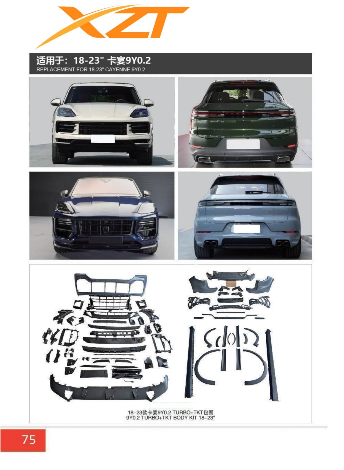 Porsche CAYENNE turbo tkt bodykit