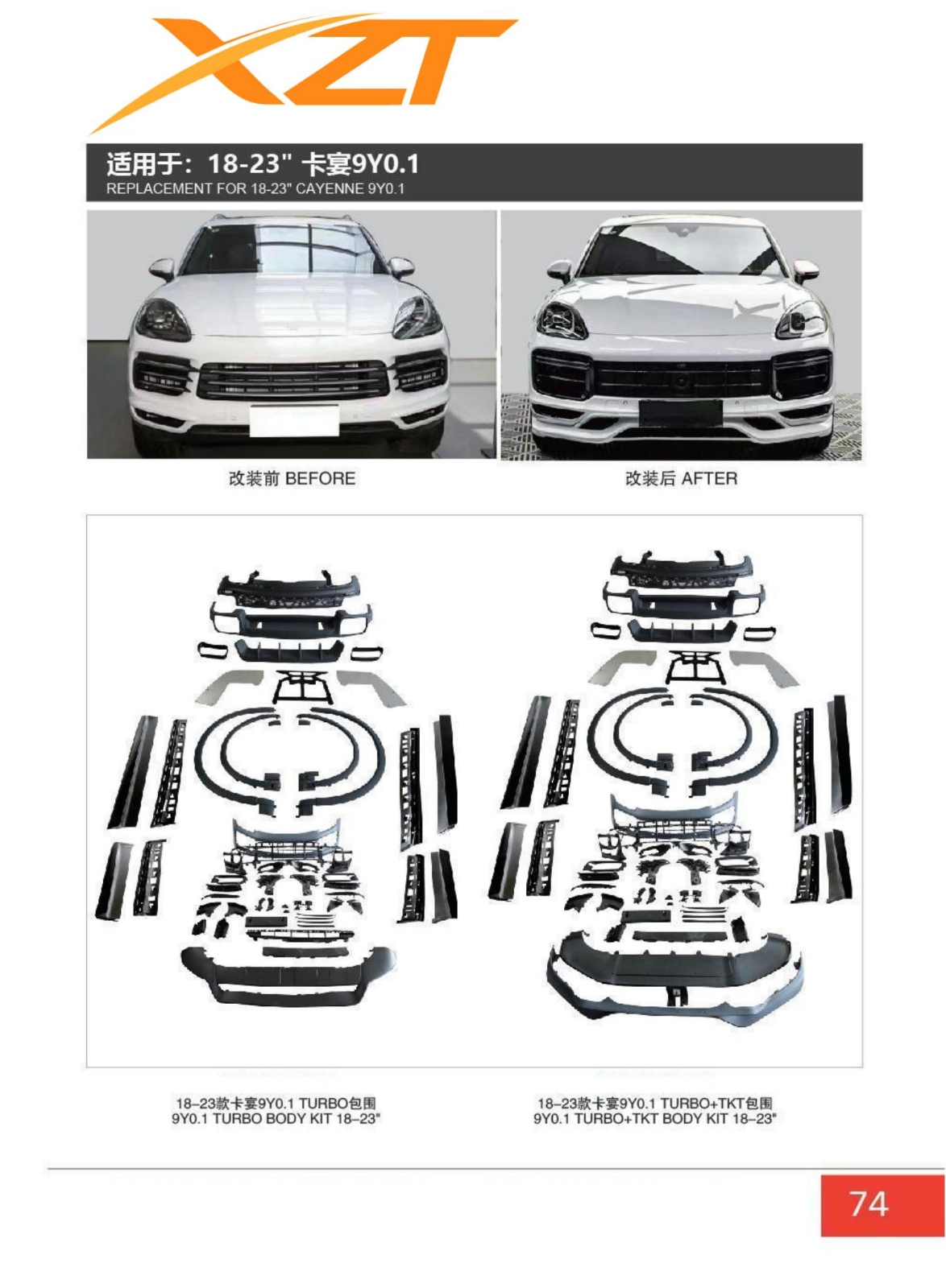 Porsche CAYENNE turbo bodykit