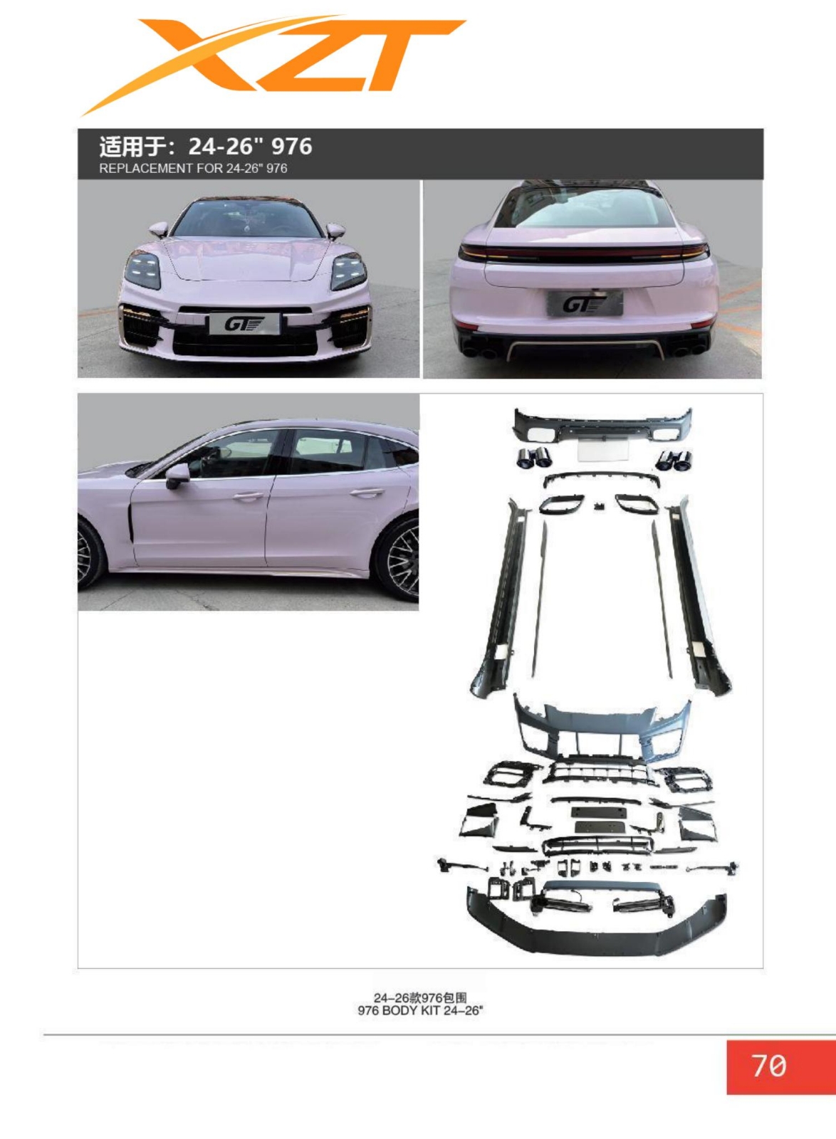 Porsche panamera 976 bodykit