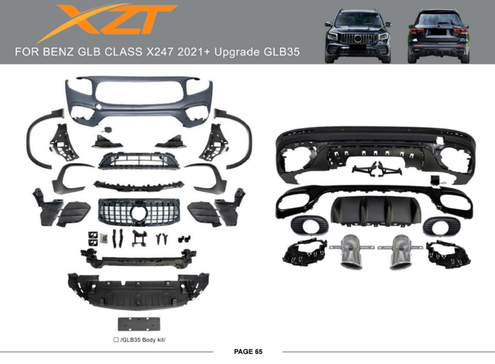 BENZ GLB CLASS X247 21+ UPGRADE GLB35 BODYKIT