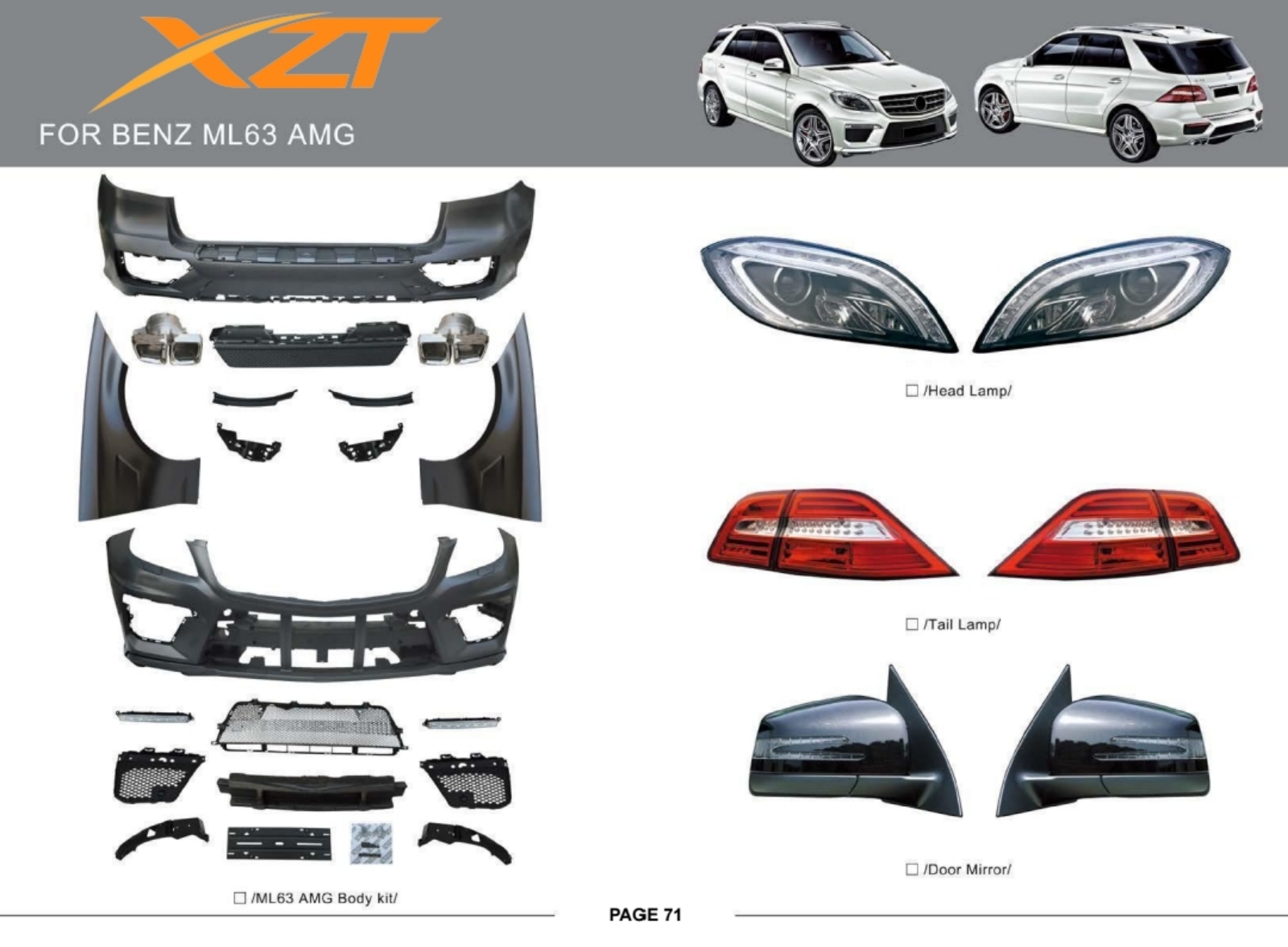 BENZ ML63 AMG BODYKIT