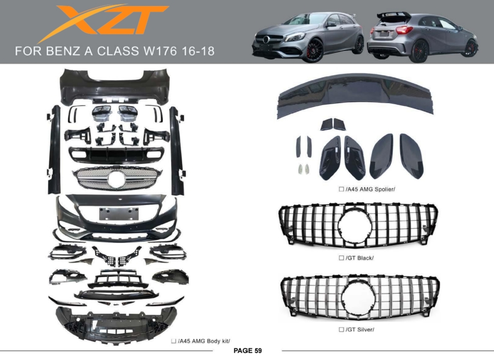 BENZ A CLASS W176 16-18 BODYKIT