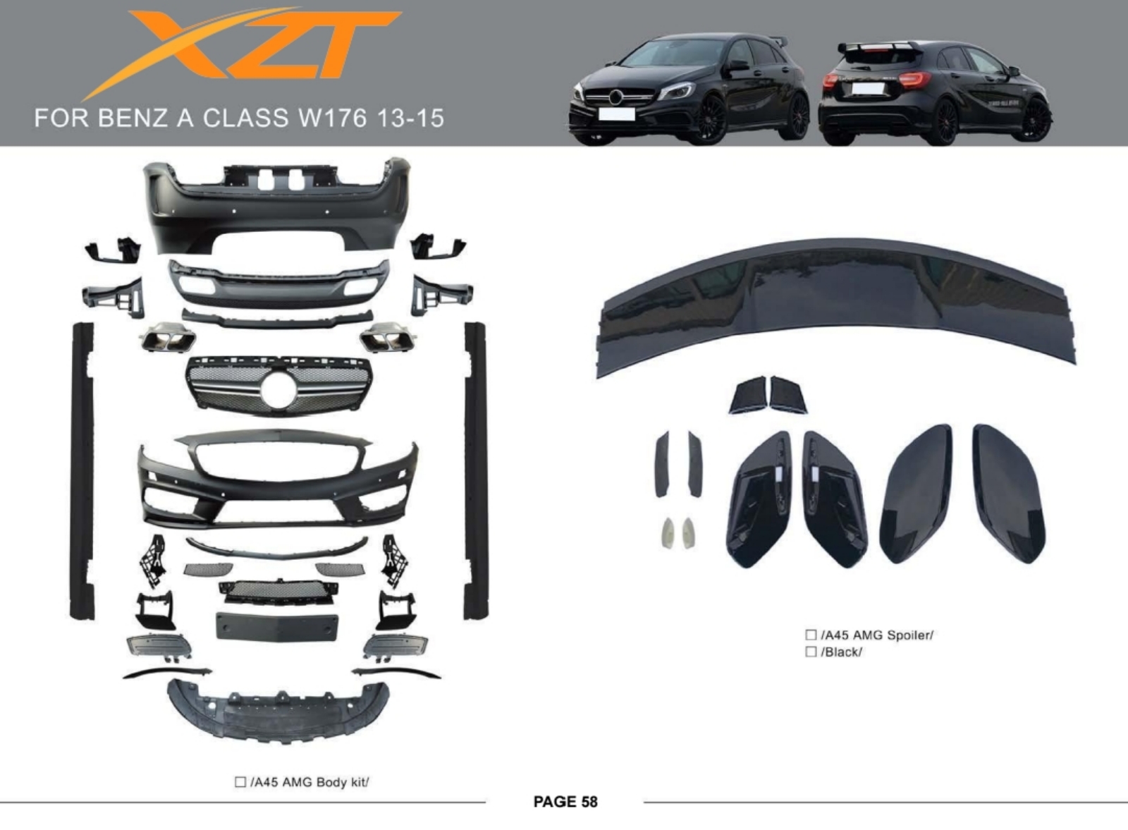 BENZ A CLASS W176 13-15 BODYKIT
