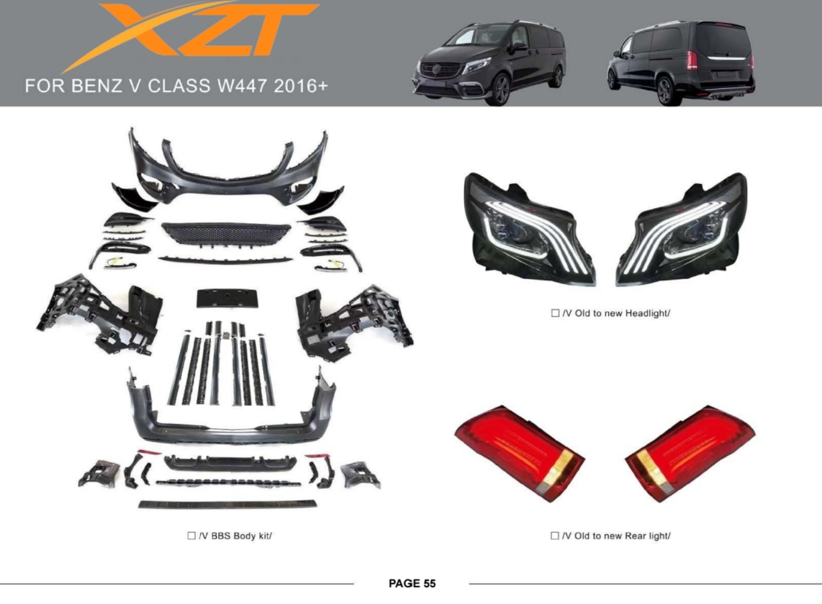 BENZ V CLASS W447 2016+ BODYKIT
