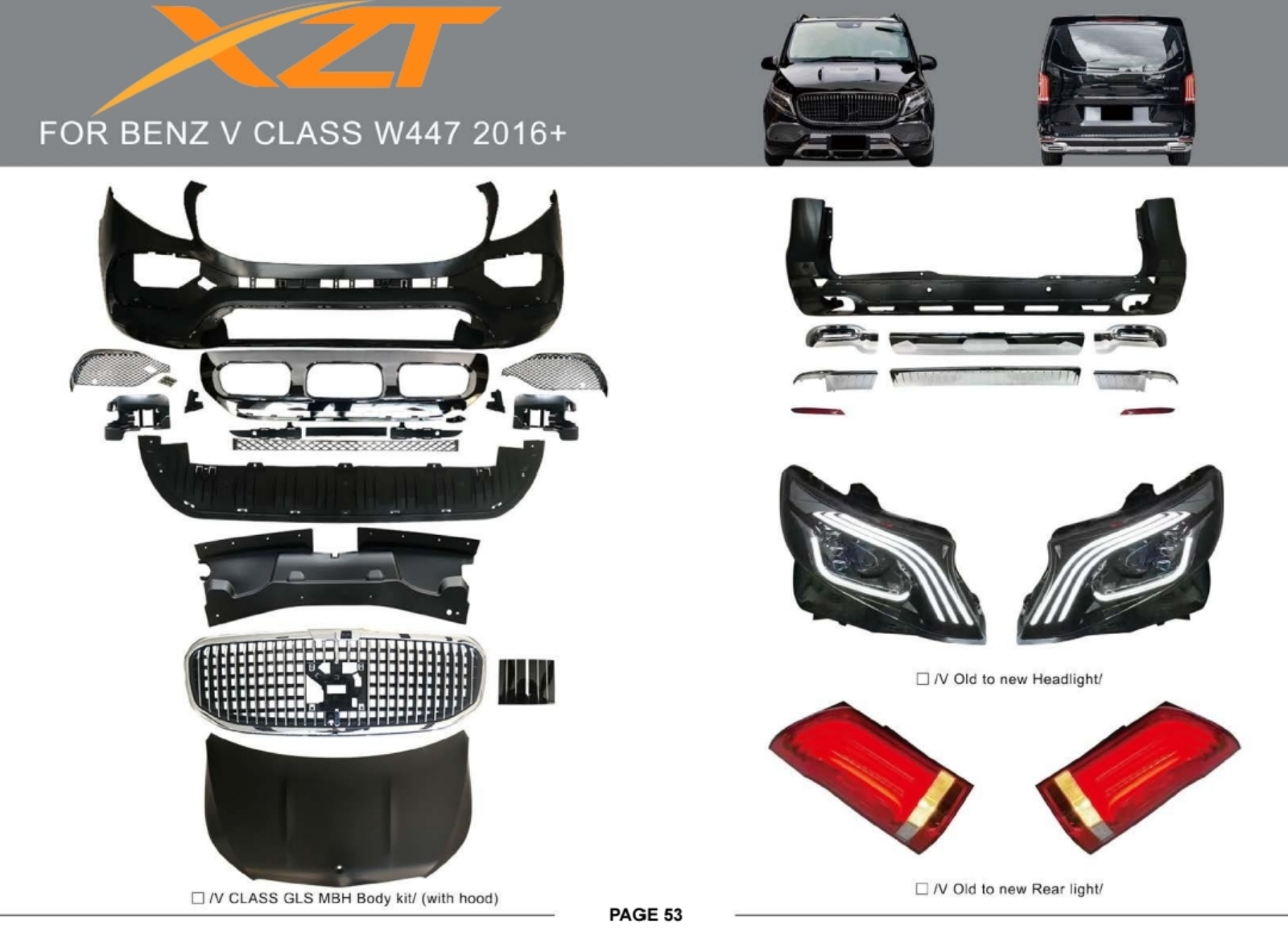 BENZ V CLASS W447 2016+ BODYKIT