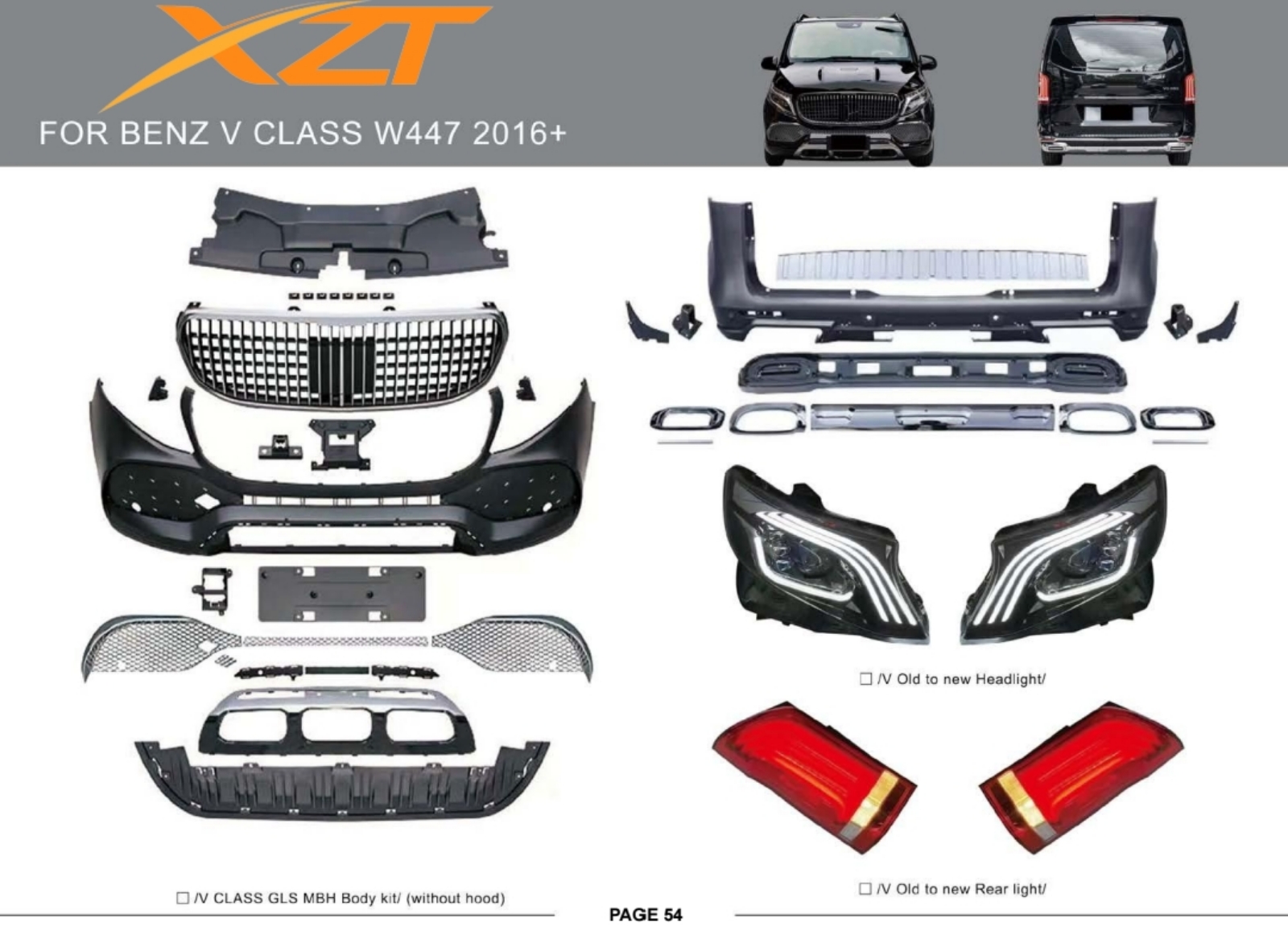 BENZ V CLASS W447 2016+ BODYKIT
