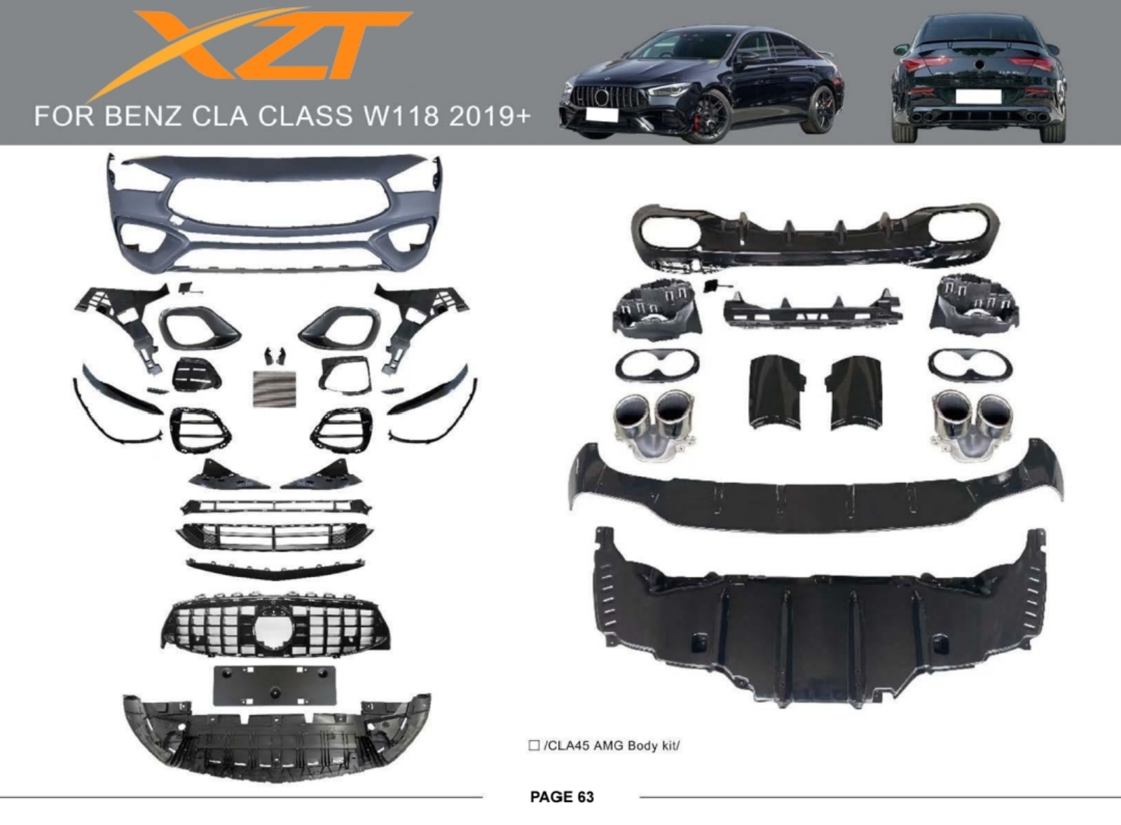 BENZ CLA CLASS W118 2019+ BODYKIT