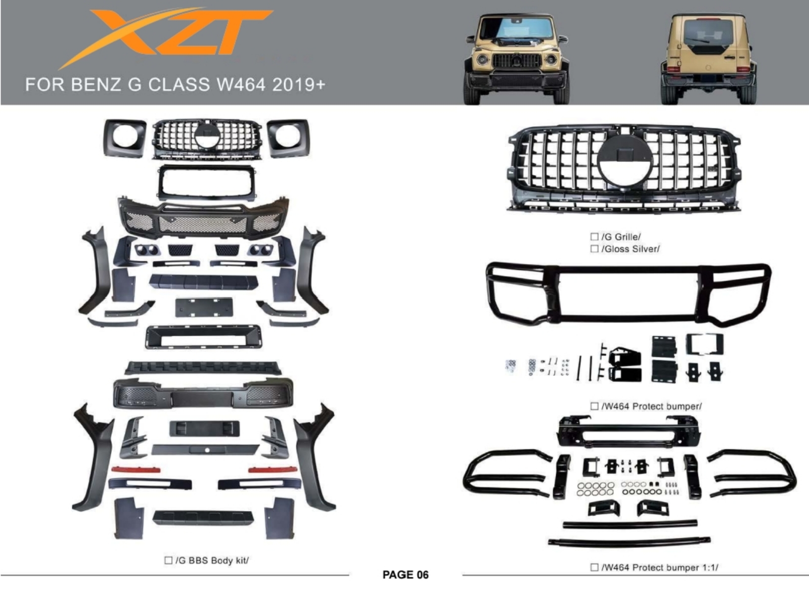 BENZ G CLASS W464 2019+ BODYKIT