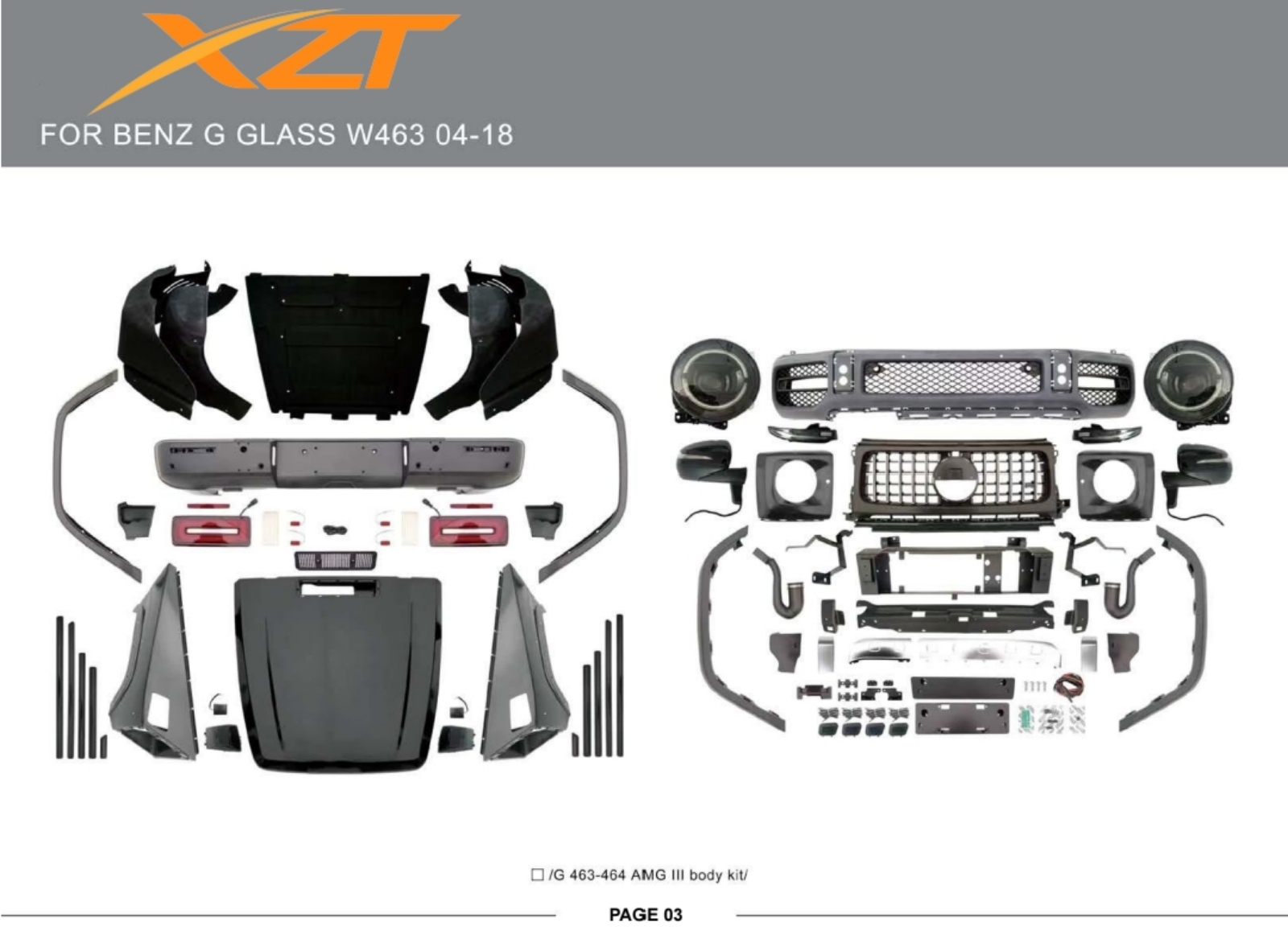 BENZ G CLASS W463 04-18 BODYKIT