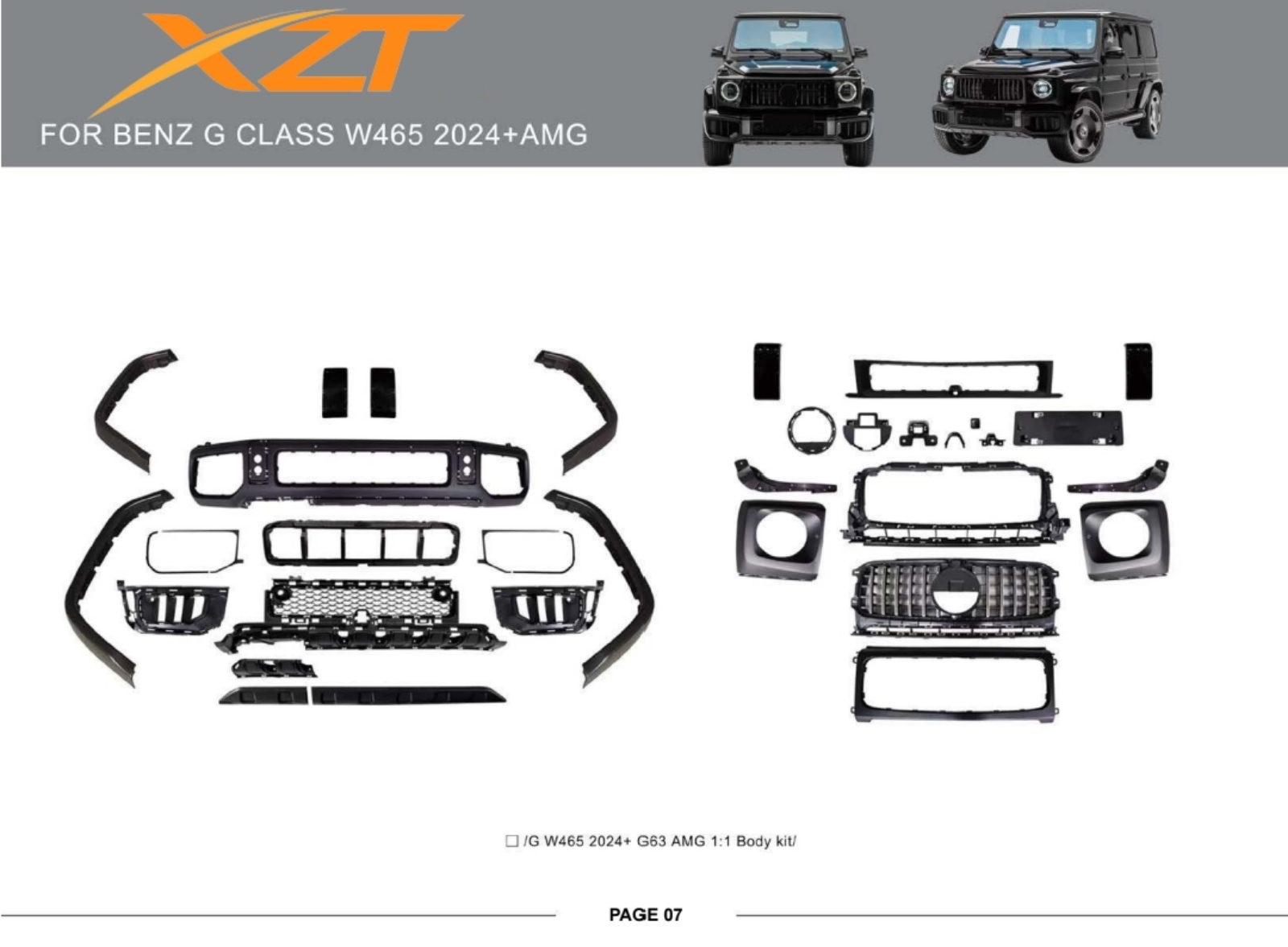 BENZ G CLASS W465 2024+ AMG BODYKIT