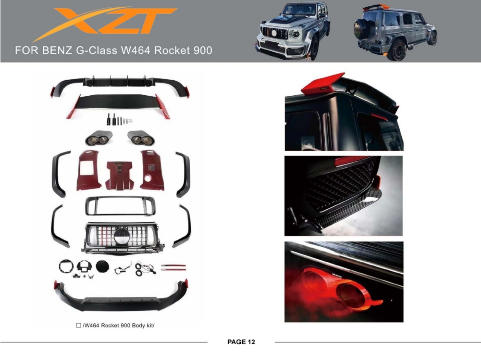 BENZ G-CLASS W464 ROCKET 900 BODYKIT
