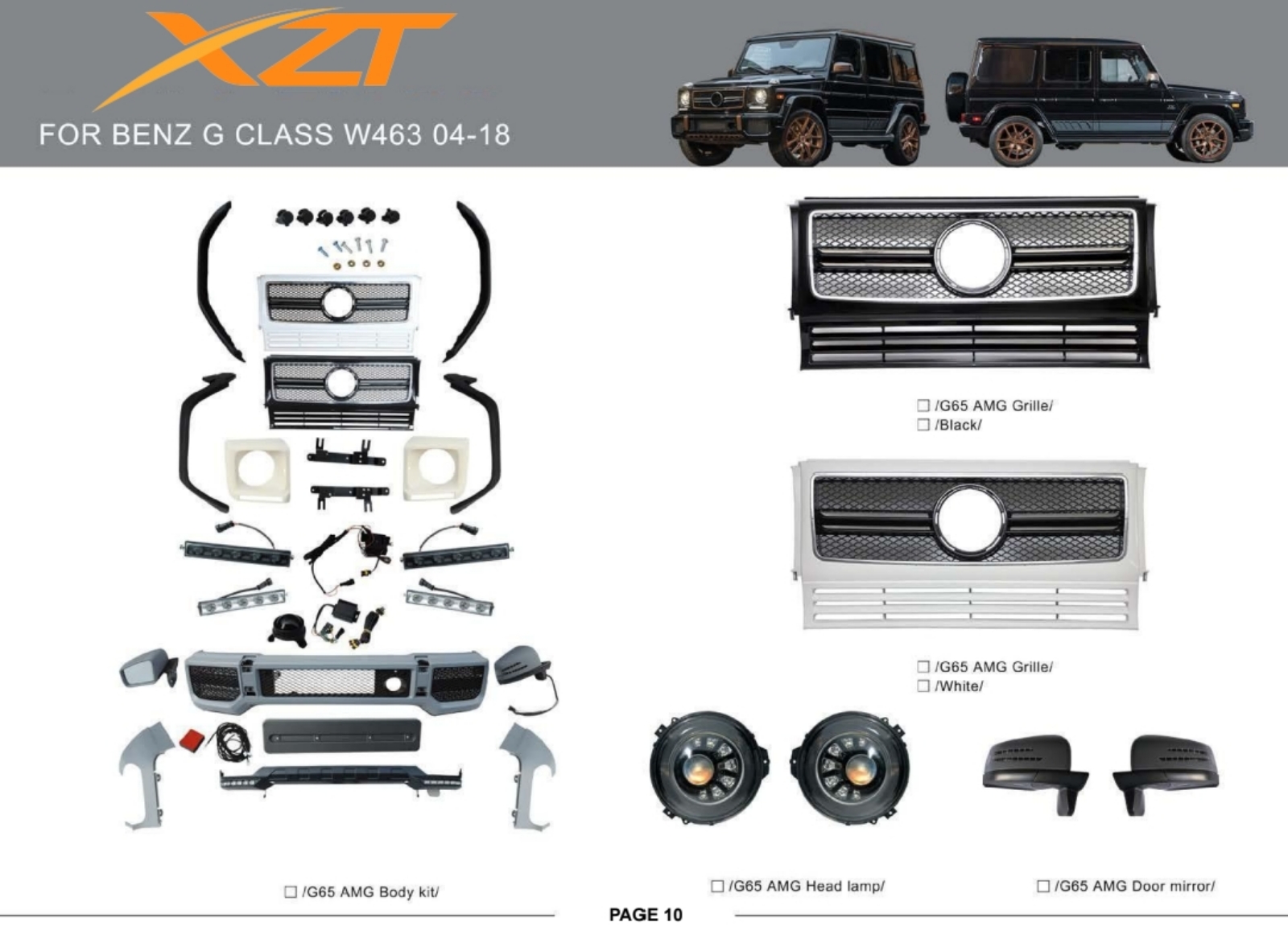 BENZ G CLASS W463 04-18 BODYKIT