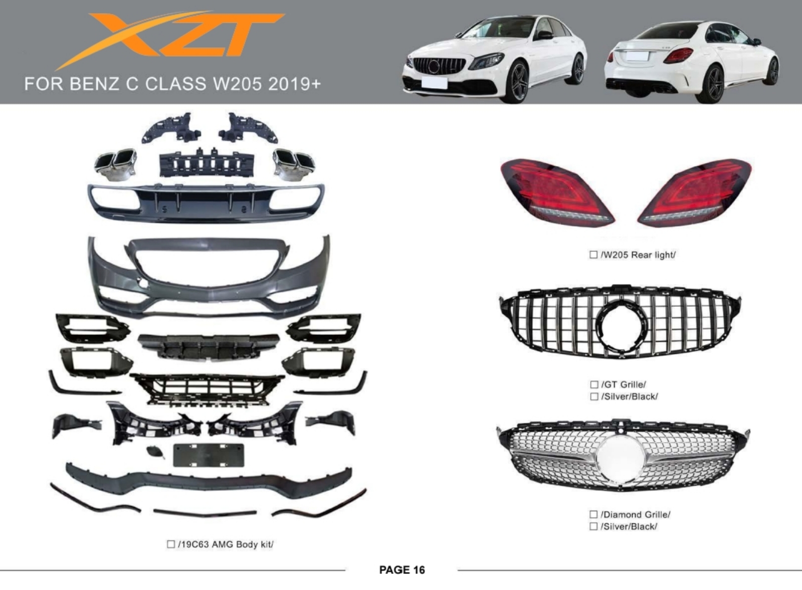 BENZ C CLASS W205 2019+ BODYKIT