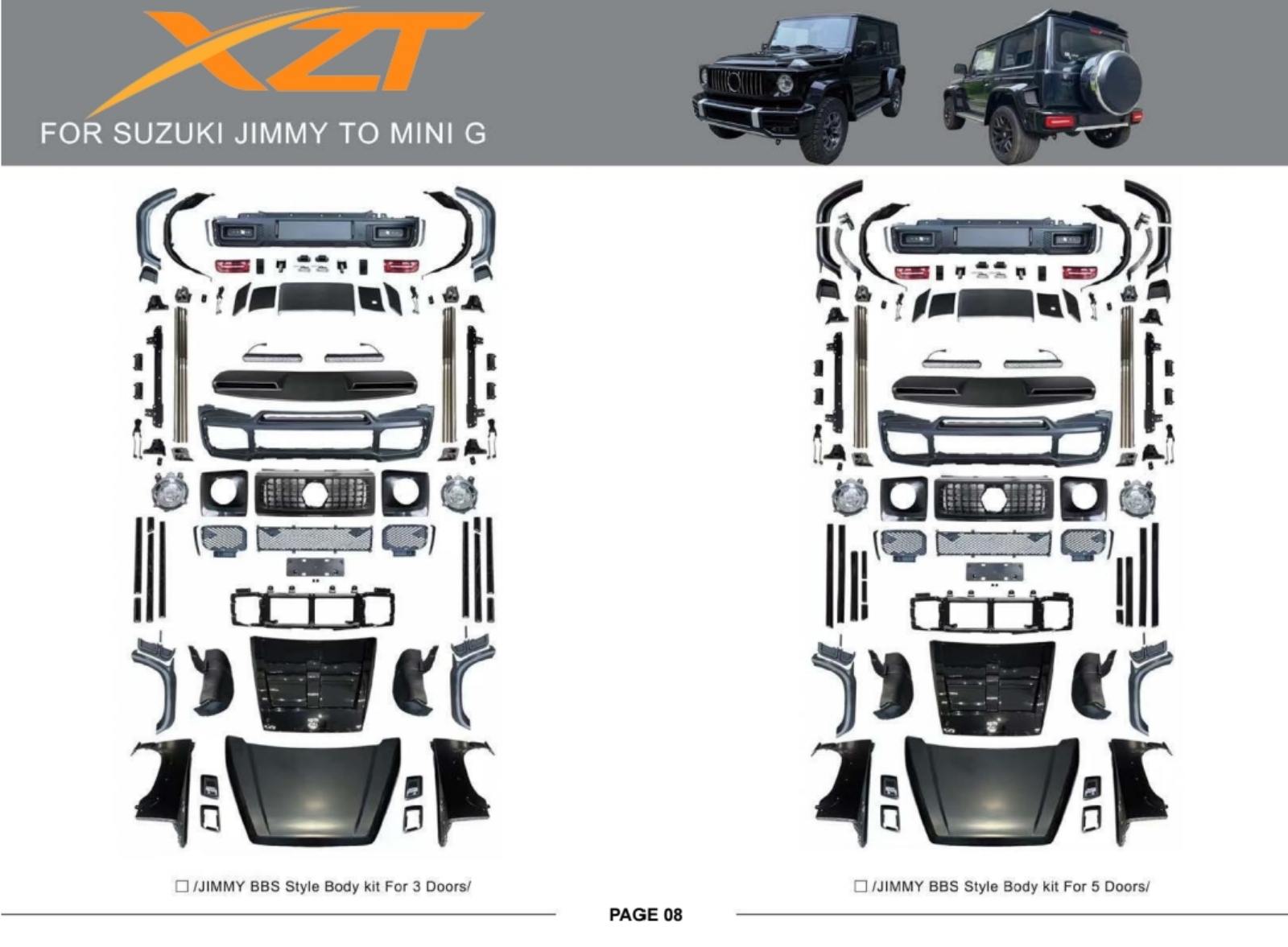 SUZUKI JIMMY TO MINI G BODYKIT