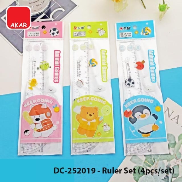 DC-252019 - Cute Kids Geometry Ruler Set School Stationery Gift Stationery Set Desktop Stationery Selangor, Malaysia, Kuala Lumpur (KL), Semenyih Supplier, Suppliers, Supply, Supplies | V CAN (1999) SDN BHD
