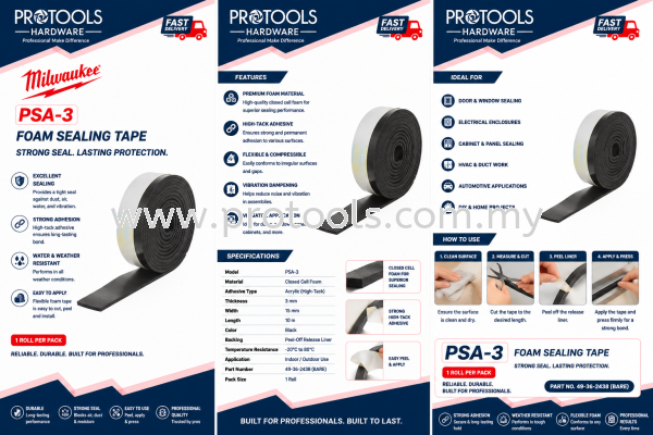 Milwaukee PSA-3 HAND TOOLS Johor Bahru (JB), Malaysia, Senai Supplier, Suppliers, Supply, Supplies | Protools Hardware Sdn Bhd