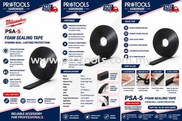 Milwaukee PSA-5 HAND TOOLS Johor Bahru (JB), Malaysia, Senai Supplier, Suppliers, Supply, Supplies | Protools Hardware Sdn Bhd