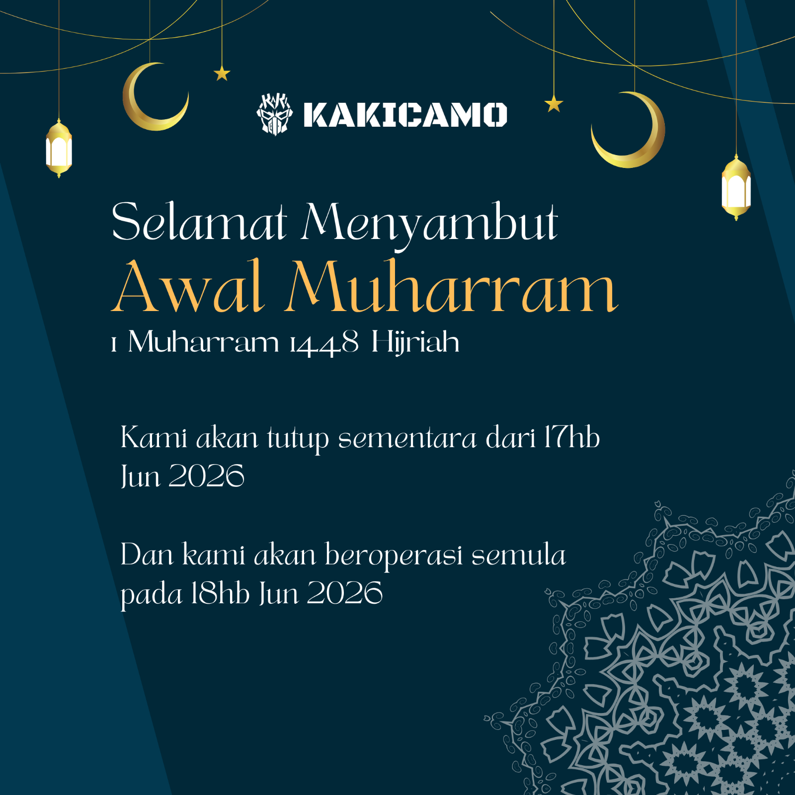 🌙Selamat Menyambut Awal Muharram🌙 + Notice 📝