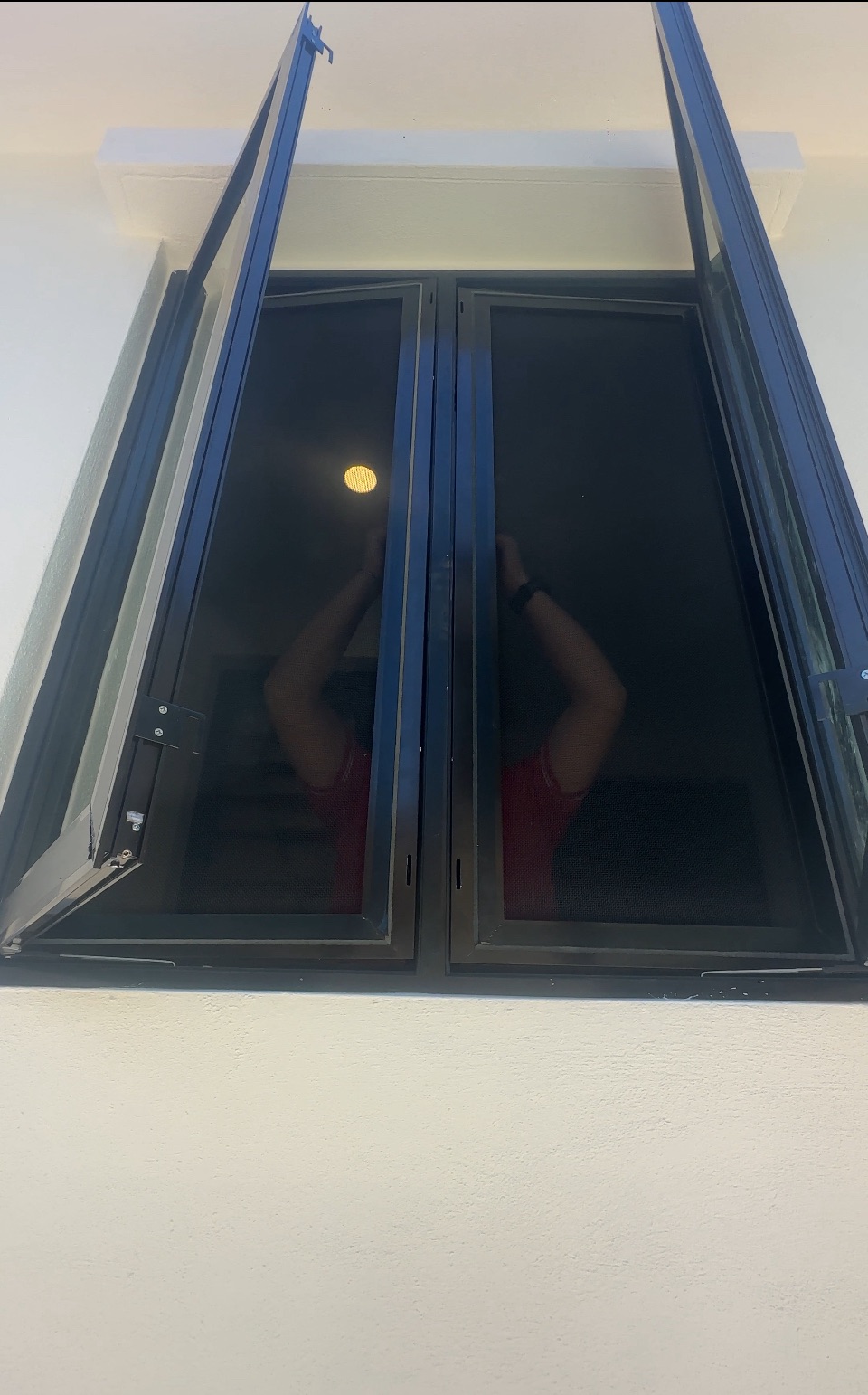 2 In 1 Security Casement Window