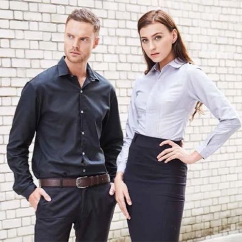 North Harbour Premium Oxford Long Sleeve Formal Shirt for Office Wear &amp; Corporate Wear NHB1400