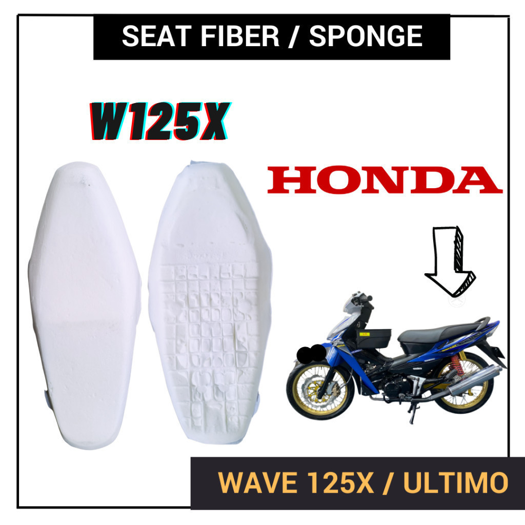 HONDA WAVE 125X WAVE125X ULTIMO SPAN SEAT FIBER SPONGE PU FORM KUSYEN DOUBLE CUSHION KUSION ASSY W125X W125-X STANDARD