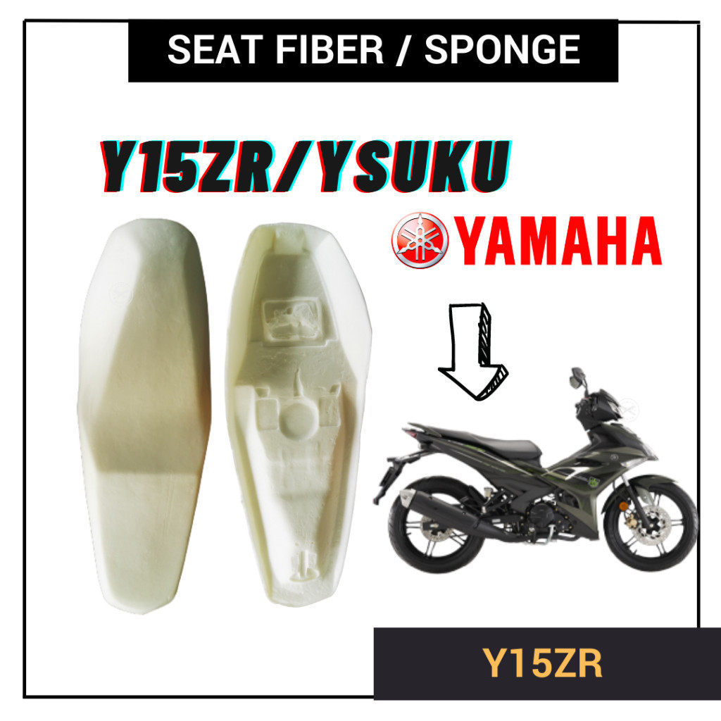 YAMAHA Y15 Y15ZR YSUKU SPAN SEAT FIBER SPONGE PU FORM KUSYEN DOUBLE CUSHION KUSION ASSY Y150 V1 V2 V3
