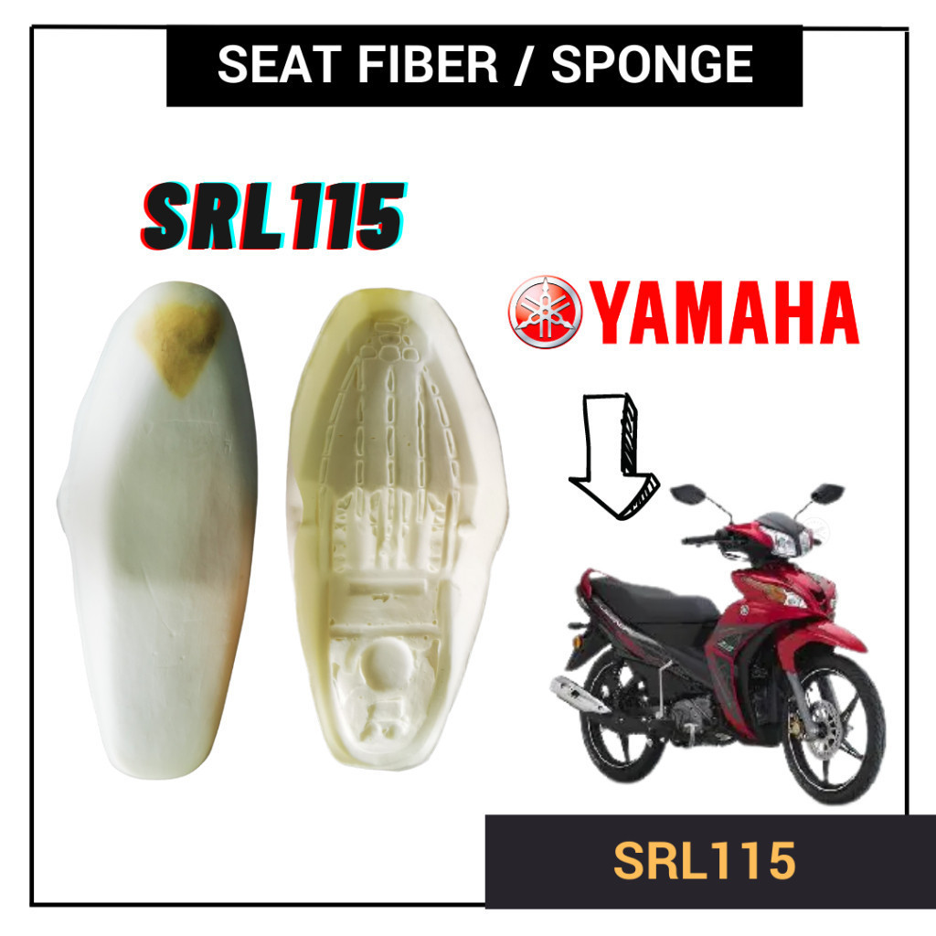 YAMAHA SRL 115 LAMA LAGENDA 115 OLD SRL115Z SPAN SEAT FIBER SPONGE PU FORM KUSYEN DOUBLE CUSHION KUSION ASSY CARBURETOR