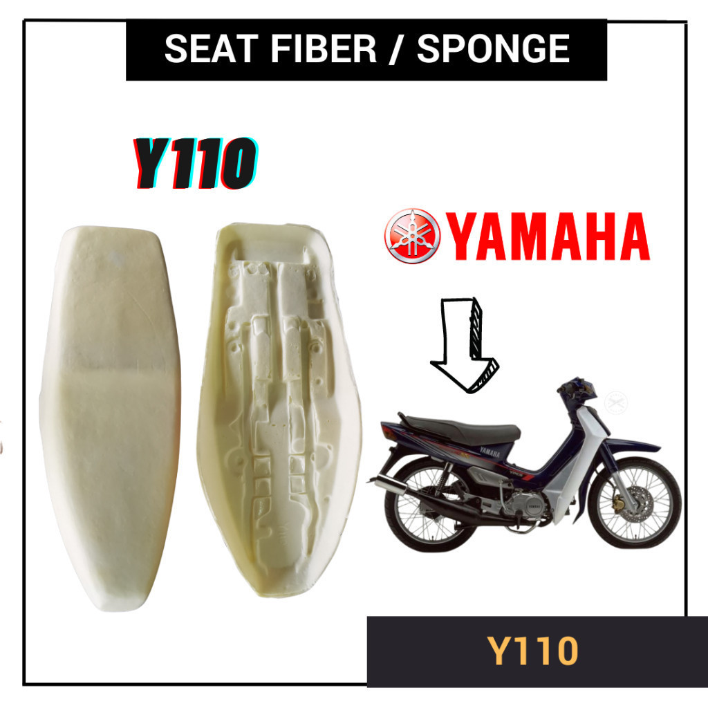 YAMAHA Y110 SS SS110 Y110SS SPAN SEAT FIBER SPONGE PU FORM KUSYEN DOUBLE CUSHION KUSION ASSY Y110 V1 FRIST MODEL