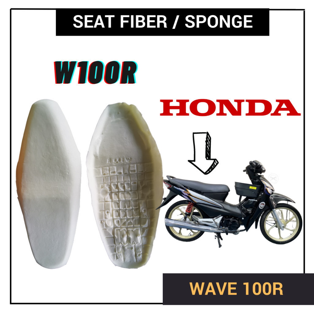 HONDA W100R WAVE 100R SPAN SEAT FIBER SPONGE PU FORM KUSYEN DOUBLE CUSHION KUSION ASSY WAVE100R
