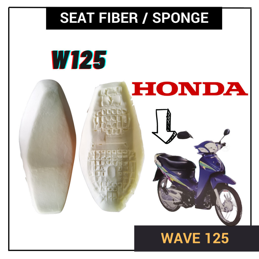 HONDA WAVE125 FIRST MODEL OLD LAMA SPAN SEAT FIBER SPONGE PU FORM KUSYEN DOUBLE CUSHION KUSION ASSY WAVE 125R W125