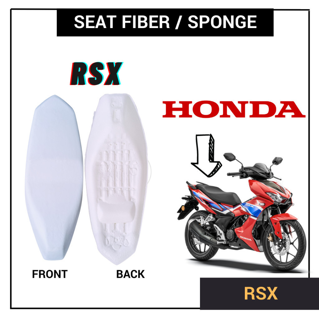 HONDA RSX 150 SPAN SEAT FIBER SPONGE PU FORM KUSYEN DOUBLE CUSHION KUSION ASSY RS-X STANDARD RSX150