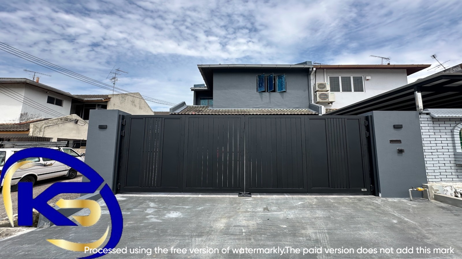 Trackless Folding Gate (PC) Taman Johor Jaya,JB