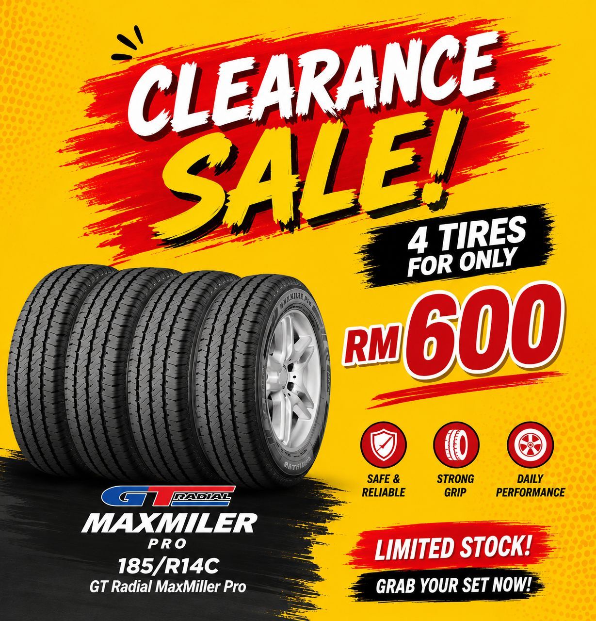 GT RADIAL MAXMILLER PRO 185/R14C