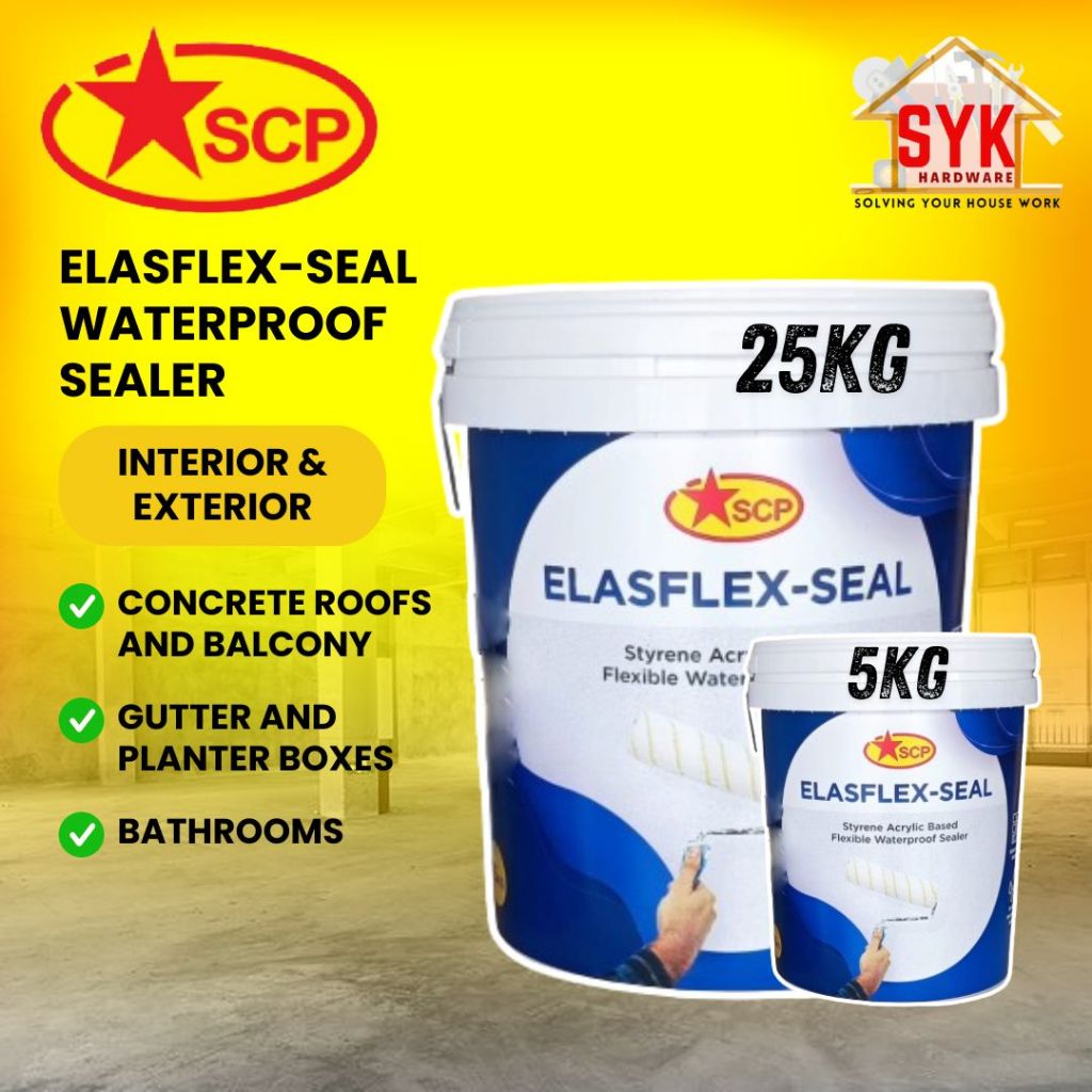 SYK Elasflex Seal Construction Tools Membrane Arcylic Waterproofing Roof Tile Repair Gam Waterproof Cat Kalis Air