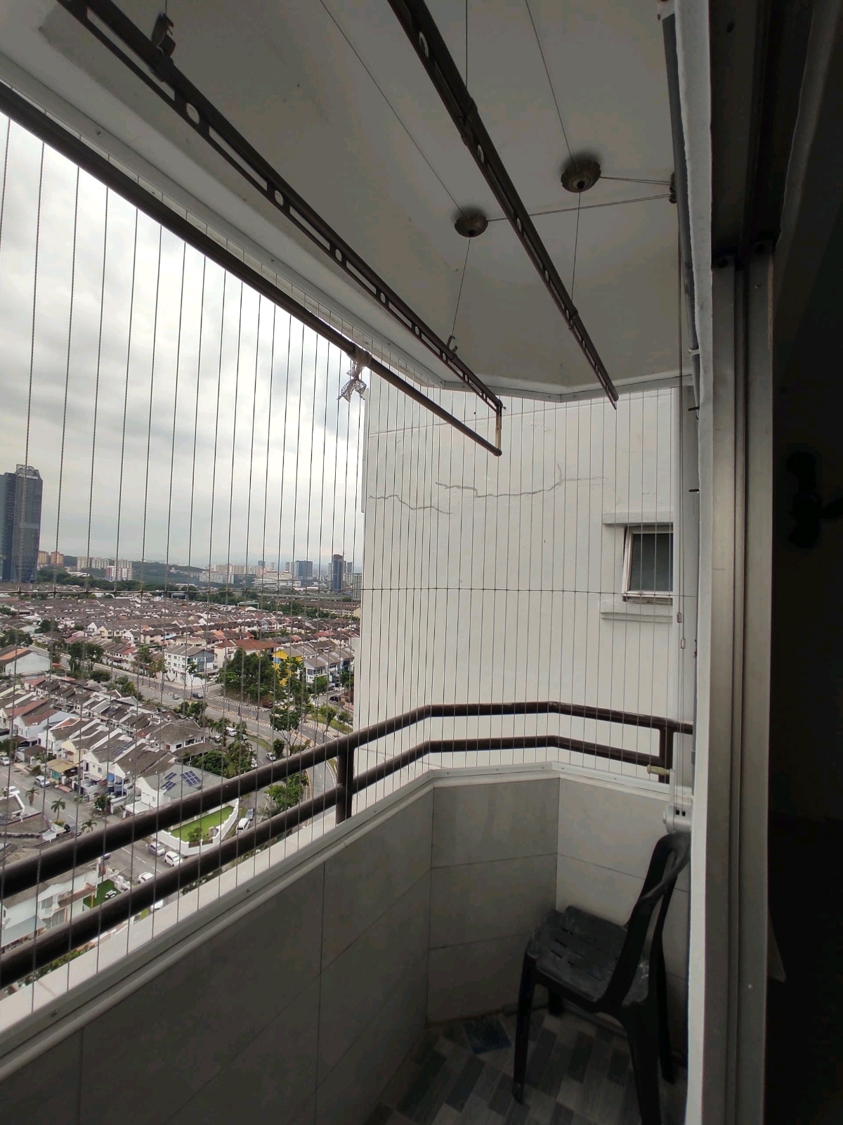 invisible grille done at Endah Ria Condo