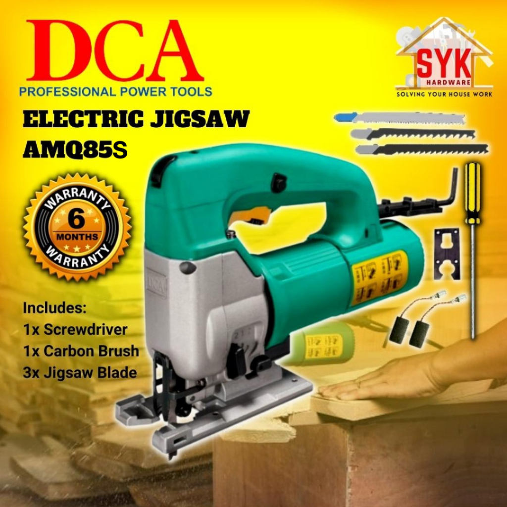 SYK DCA Jigsaw AMQ85S Electric Jig Saw Machine For Wood Cutting Metal Mesin Gergaji Kayu Besi Elektrik