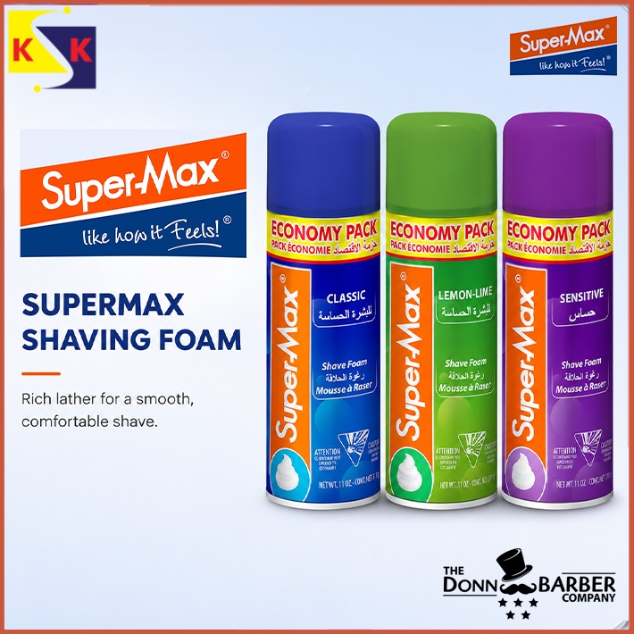 SUPERMAX SHAVING FOAM 400ML