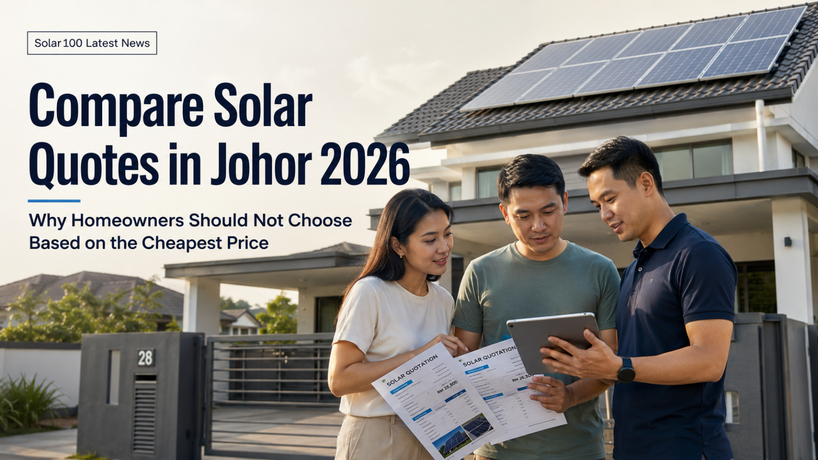 Compare Solar Quotes di Johor 2026: Kenapa Pemilik Rumah Tidak Patut Pilih Berdasarkan Harga Paling Murah