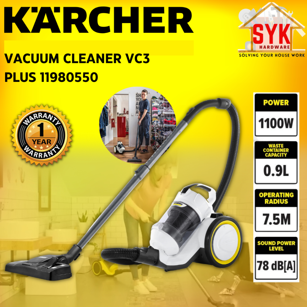 SYK Karcher VC3 Plus Multi Cyclone Vacuum Cleaner Home Appliances Mesin Vakum Penyedut Habuk 11980550