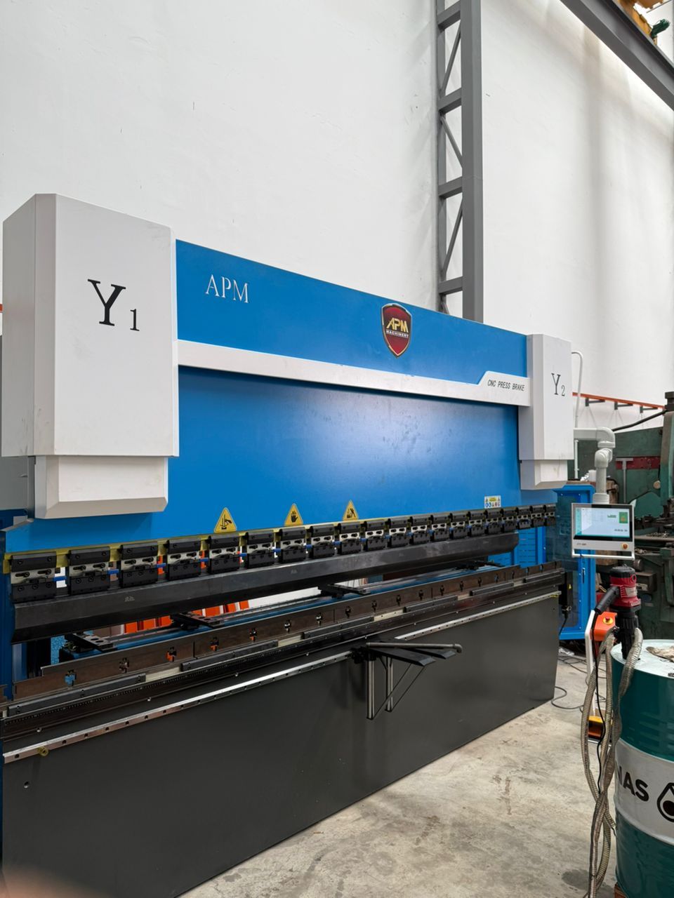APM Hybrid CNC Press Brake 200 Ton for Sheet Metal Fabrication @ Klang, Selangor 
